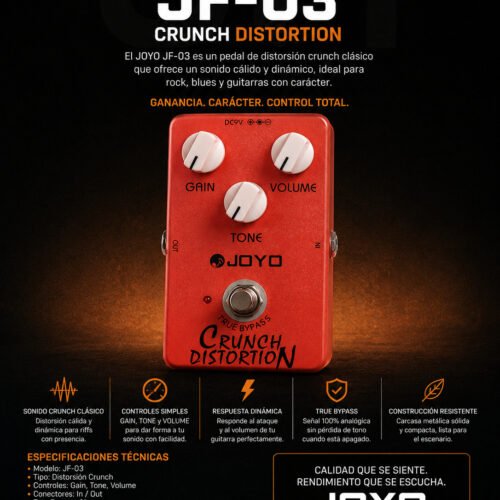 JOYO JF-03 Efecto «CRUNCH DISTORTION»