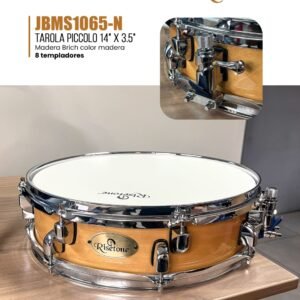 RISETONE  JBMS1065-N  TAROLA PICCOLO MADERA BIRCH COLOR MADERA NATURAL 14" x 3.5" C/BAQUETA