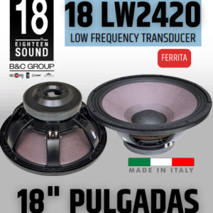 EIGHTEEN SOUND 18 LW2420 PARLANTE FERRITA 8 OHMS 18” 2600 W