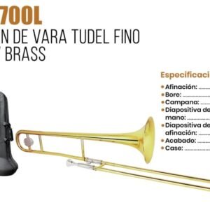 RISETONE  JBSL-700L TROMBON DE VARA TUDEL FINO YELLOW BRASS