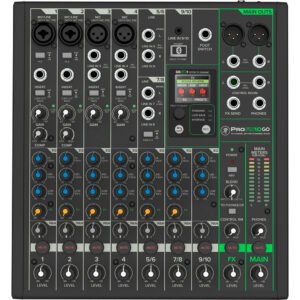 Mackie ProFX10Go Mezcladora a Batería y Efectos