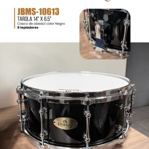 RISETONE    JBMS-10613 TAROLA CASCO DE ABEDUL COLOR NEGRO 14" x 6.5" C/BAQUETA