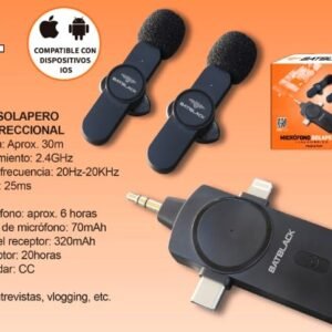 BATBLACK BT-AP31 micrófonos solaperos