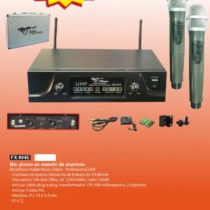 Fox Audio FX-904E – Micrófono Inalámbrico UHF
