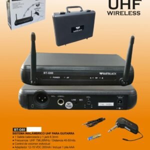 BATBLACK BT-G60 – Sistema Inalámbrico UHF para Guitarra