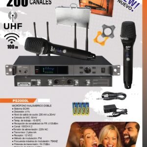 PRO SERIES  PS2000L  MICROFONOS INALAMBRICOS UHF