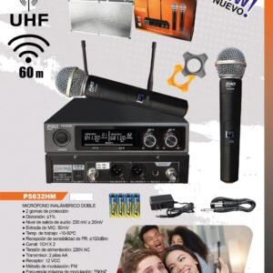 PRO SERIES   PS632HM MICROFONOS INALAMBRICOS UHF