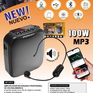 Batblack BT-V317 – Amplificador de Voz Portátil / Inalámbrico