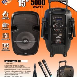 BATBLACK BT-1215A6-2 ALTAVOZ AMPLIFICADO 15"