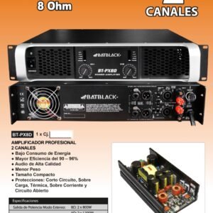 BATBLACK BT-PX8D AMPLIFICADOR PROFESIONAL 8 Ohm