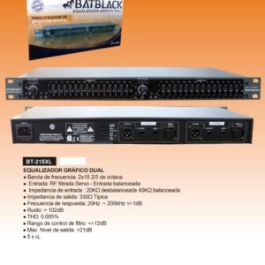 BATBLACK BT-215XL ECUALIZADOR GRAFICO DUAL