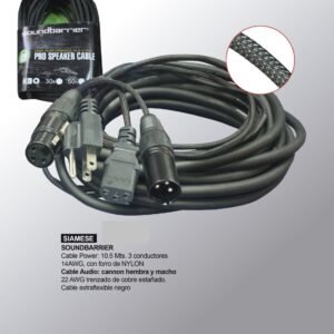 SOUNDBARRIER   SIAMESE Cable power/audio XRL 10MTS
