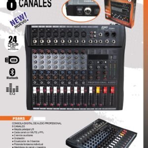 PRO SERIES PS8RS CONSOLA DIGITAL DE AUDIO