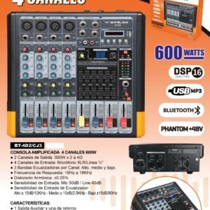 BATBLACK BT-42D/CJ3 CONSOLA AMPLIFICADA