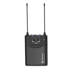 RELACART CR-2 BH Sistema de doble canal con receptor para cámaras y base con micrófono de mano y plugg on con alimentación de 48V