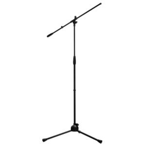 Proel RSM180BB Pedestal de micrófono con pluma, base de nylon trípode