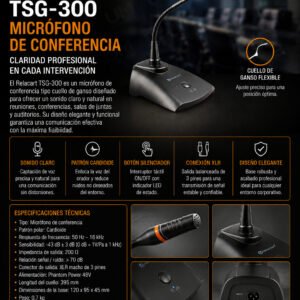 RELACART TSG-300 Micrófono de conferencia
