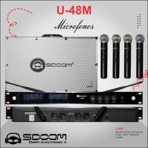 SOOOM U-48M – Sistema de micrófonos inalámbricos UHF en rack