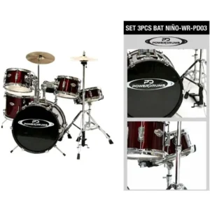 Powerdrums PD-03 Batería para niño  color rojo oscuro