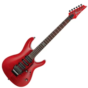 Ibanez KIKO100 Guitarra eléctrica Transparent Ruby Red con case
