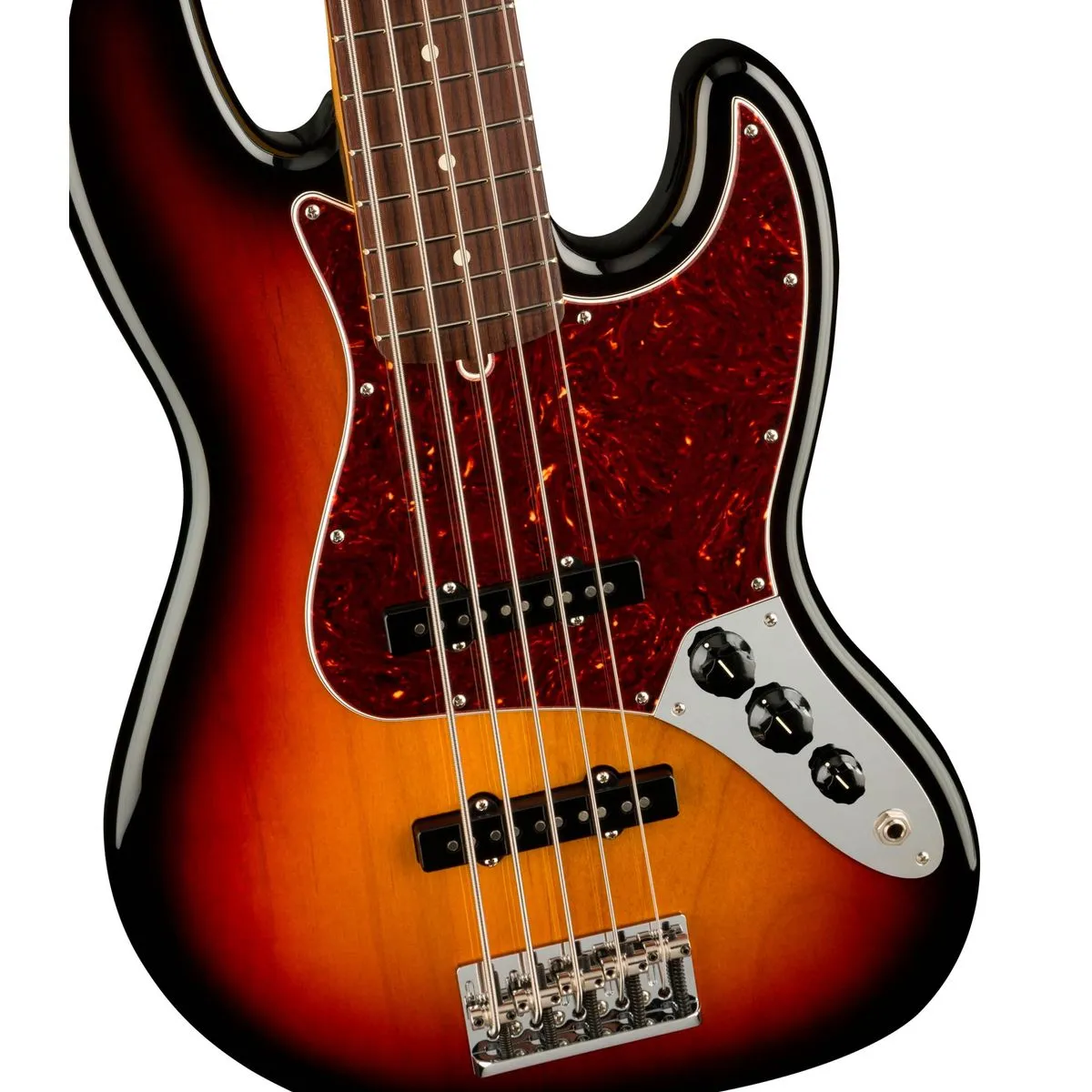 Fender American Professional II V Jazz Bass Palorosa - 3-Color Sunburst bajo electrico - Imagen 3
