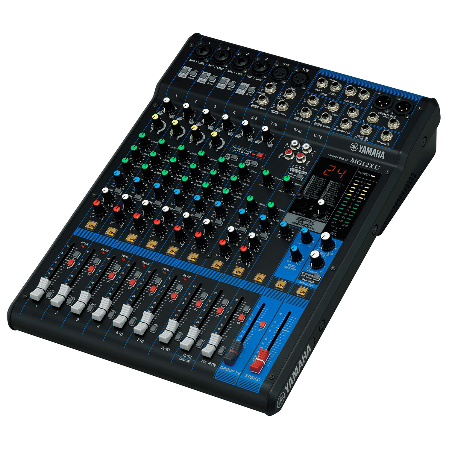 YAMAHA MG12XU mezcladora de audio de 12 canales con efecto e interfaz de audio - Imagen 2