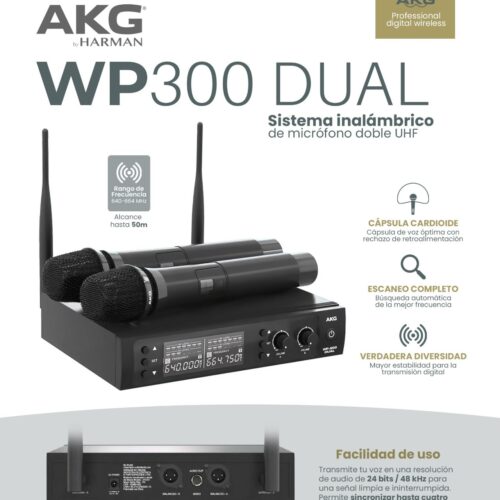 AKG WP300 DUAL – Sistema inalambrico dual