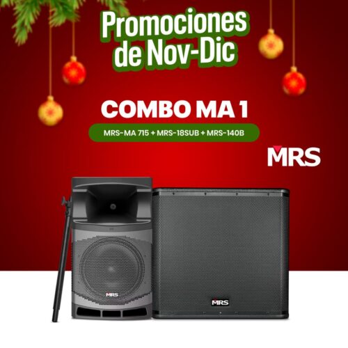 COMBO MA 1 MRS – MA 715 + MRS18SUB+ MRS-140B + CABLE XLR