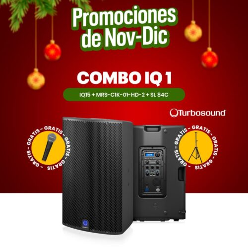 COMBO  IQ1  TURBOSOUND IQ15  +MRS-C1K-01-HD +SL 84C + CABLE XLR