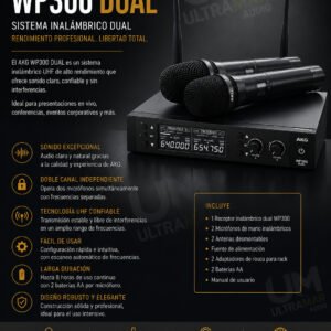 AKG WP300 DUAL Sistema inalambrico dual