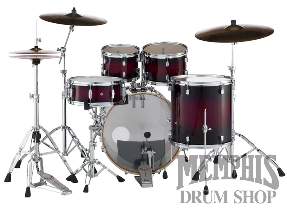 Pearl Decade Maple DMP925SP/C #261 Gloss Deep Red Burst + Hardware HWP‑930 - Imagen 2