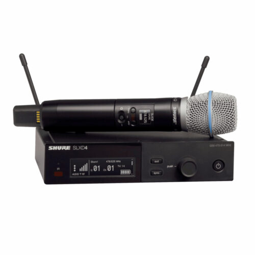 SHURE SLXD24/B87A – Sistema Inalámbrico Vocal con Micrófono de Mano Beta 87A