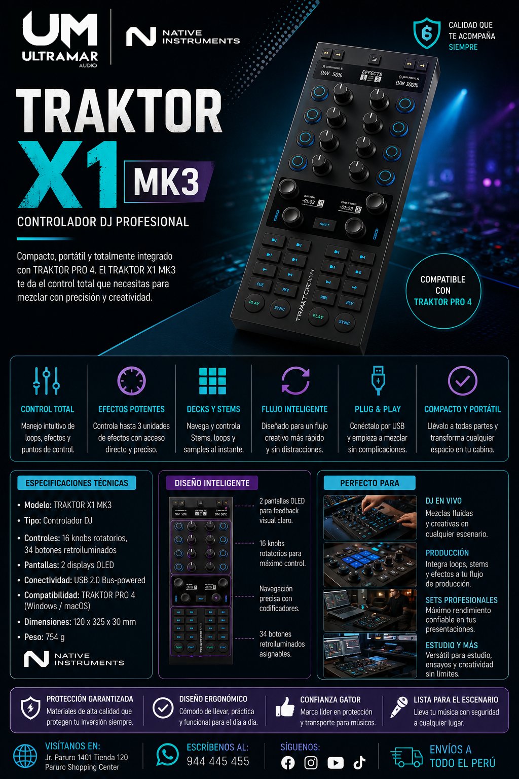 NATIVE INSTRUMENTS TRAKTOR X1 MK3 controlador
