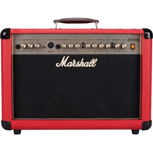 Marshall AS50DR-E amplificador para guitarra electroacústica rojo 50W