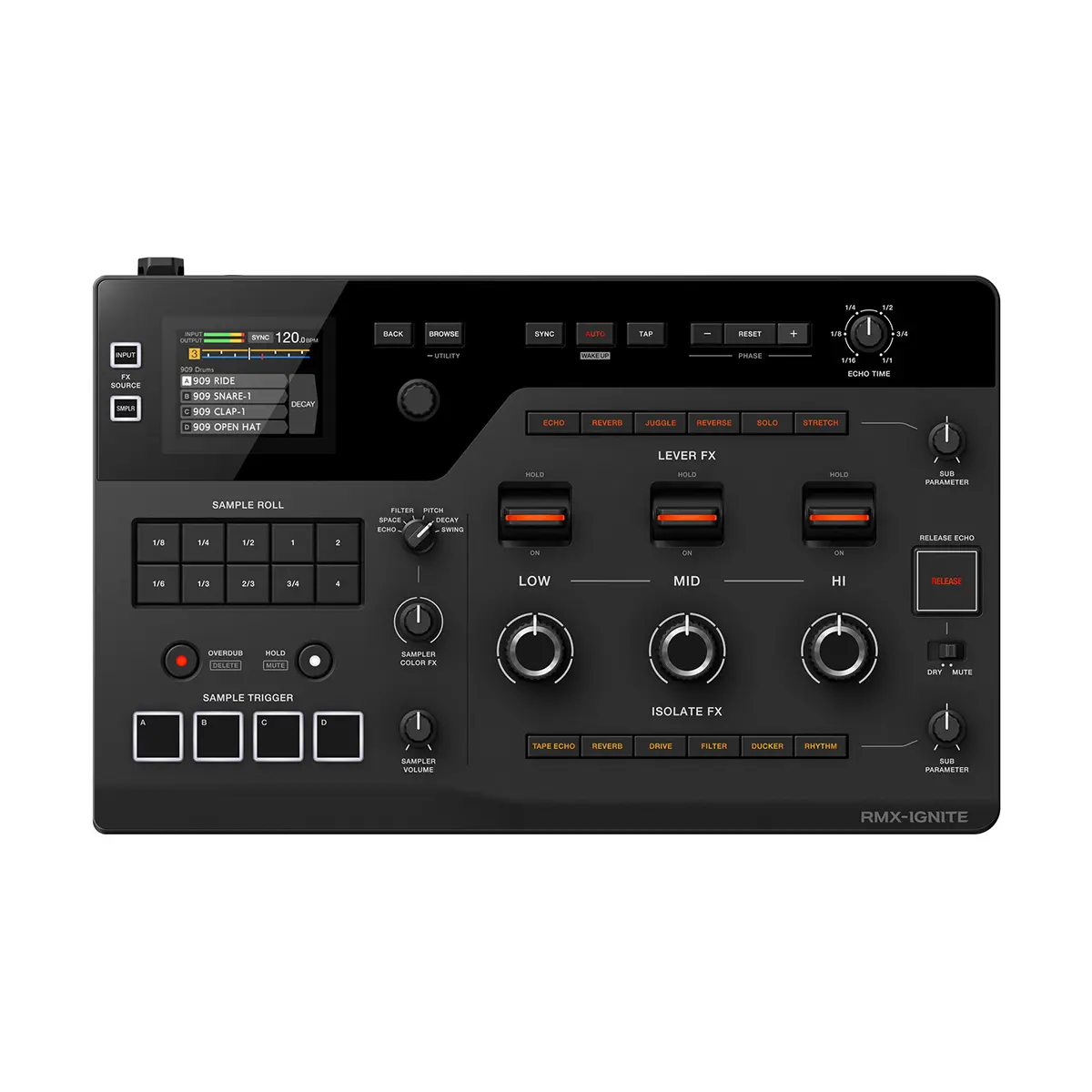 AlphaTheta RMX-IGNITE Efectera DJ con Sampler y DSP 96 kHz - Imagen 2