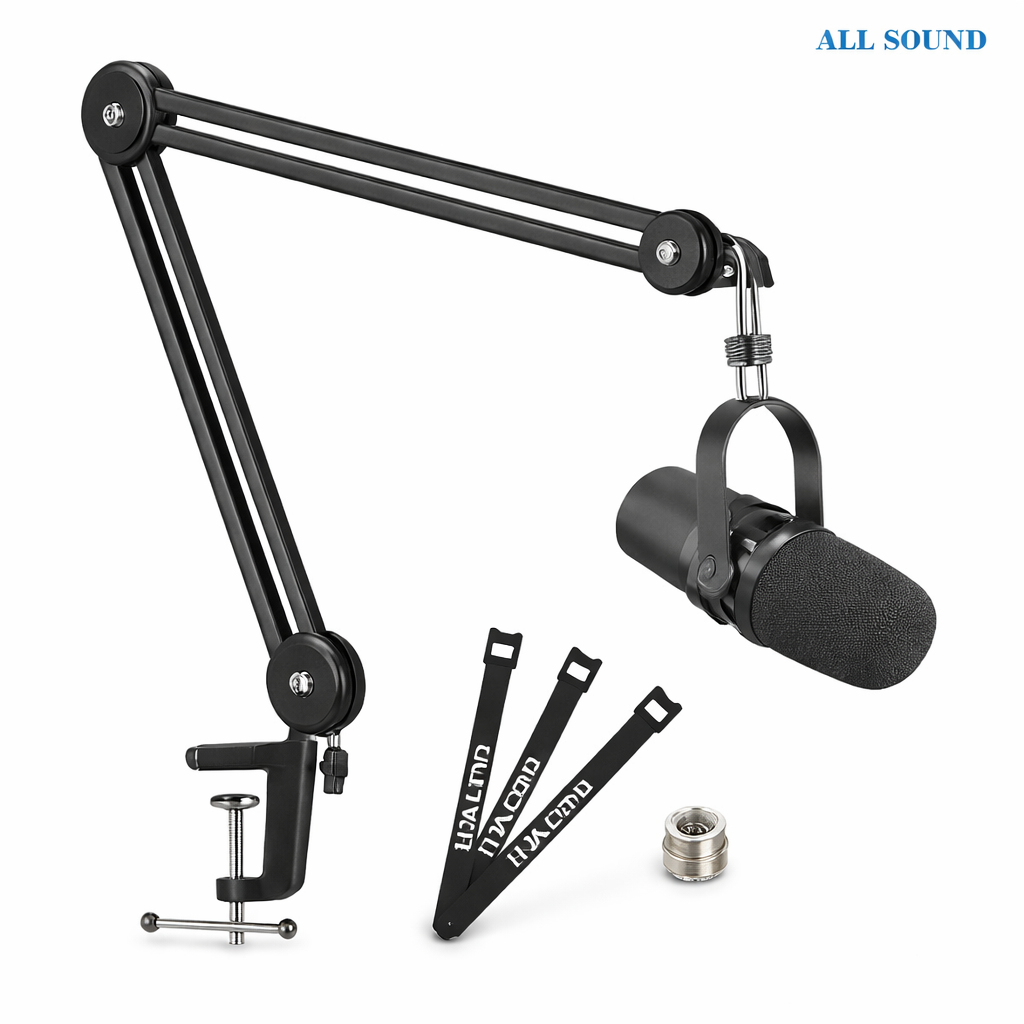 Brazo escritorio micrófono OZU MS078 articulado