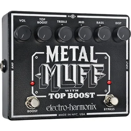 Pedal distorsión guitarra Electro-Harmonix Metal Muff Top Boost