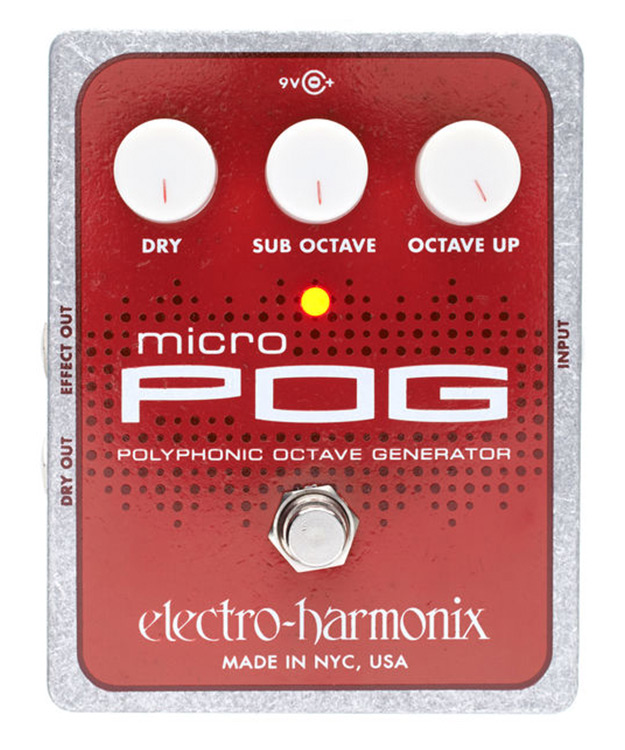 Pedal octavador guitarra Electro-Harmonix Micro POG polifónico