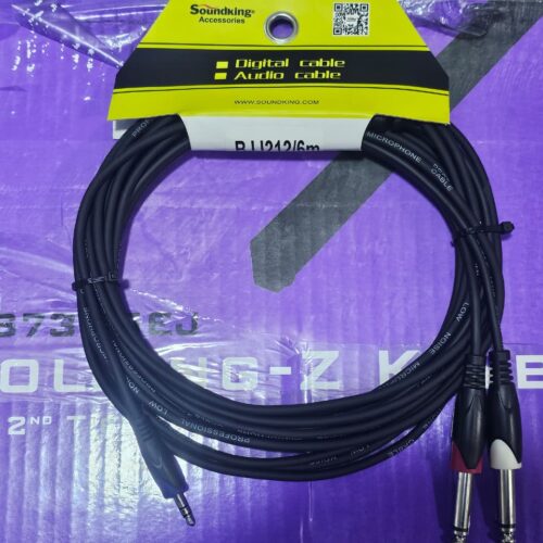 Cable 3.5mm a 2 plug Soundking BJJ212/6M 6 metros