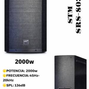 STM SRS-800 15” Parlante Pasivo PVC Profesional – Venta por Par