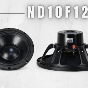 FBR Parlante ND10F1200 10” Neodimio 1200W 8 Ohm Profesional | Alta Potencia y Peso Ligero