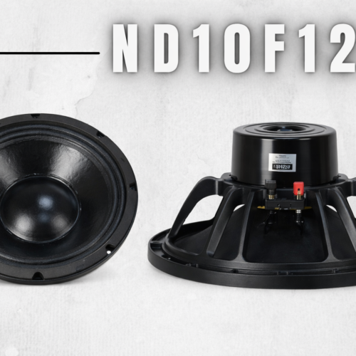 FBR Parlante ND10F1200 10” Neodimio 1200W 8 Ohm Profesional | Alta Potencia y Peso Ligero