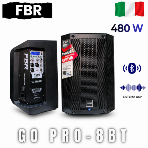FBR Parlante Activo 480W GO PRO-8BT Recargable Bluetooth