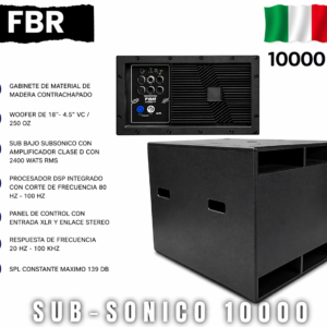 FBR Subwoofer Activo10000W SUB-SONICO 10000 Profesional