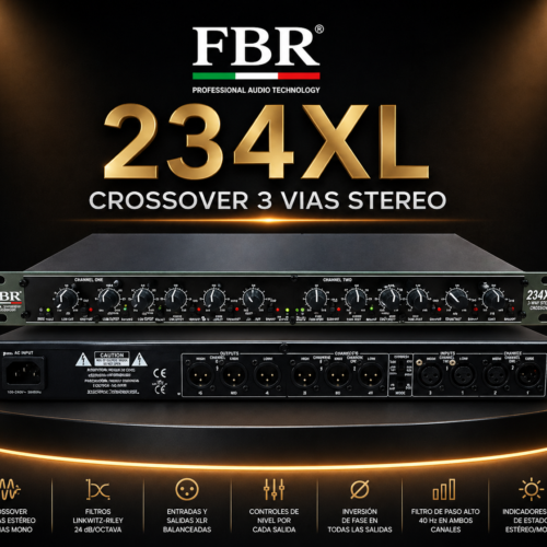 FBR Crossover 234XL 3 Vías Stereo Profesional Audio