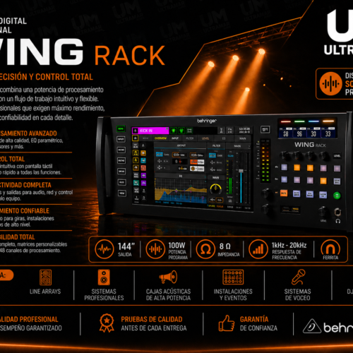Behringer WING RACK – Consola Digital de 48 Canales