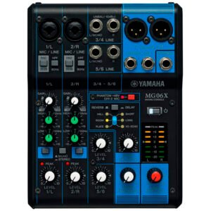 Mezcladora MGX06 de 4 Canales Profesional – Audio Claro y Preciso