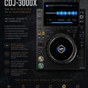 AlphaTheta CDJ-3000X Reproductor Multimedia Profesional