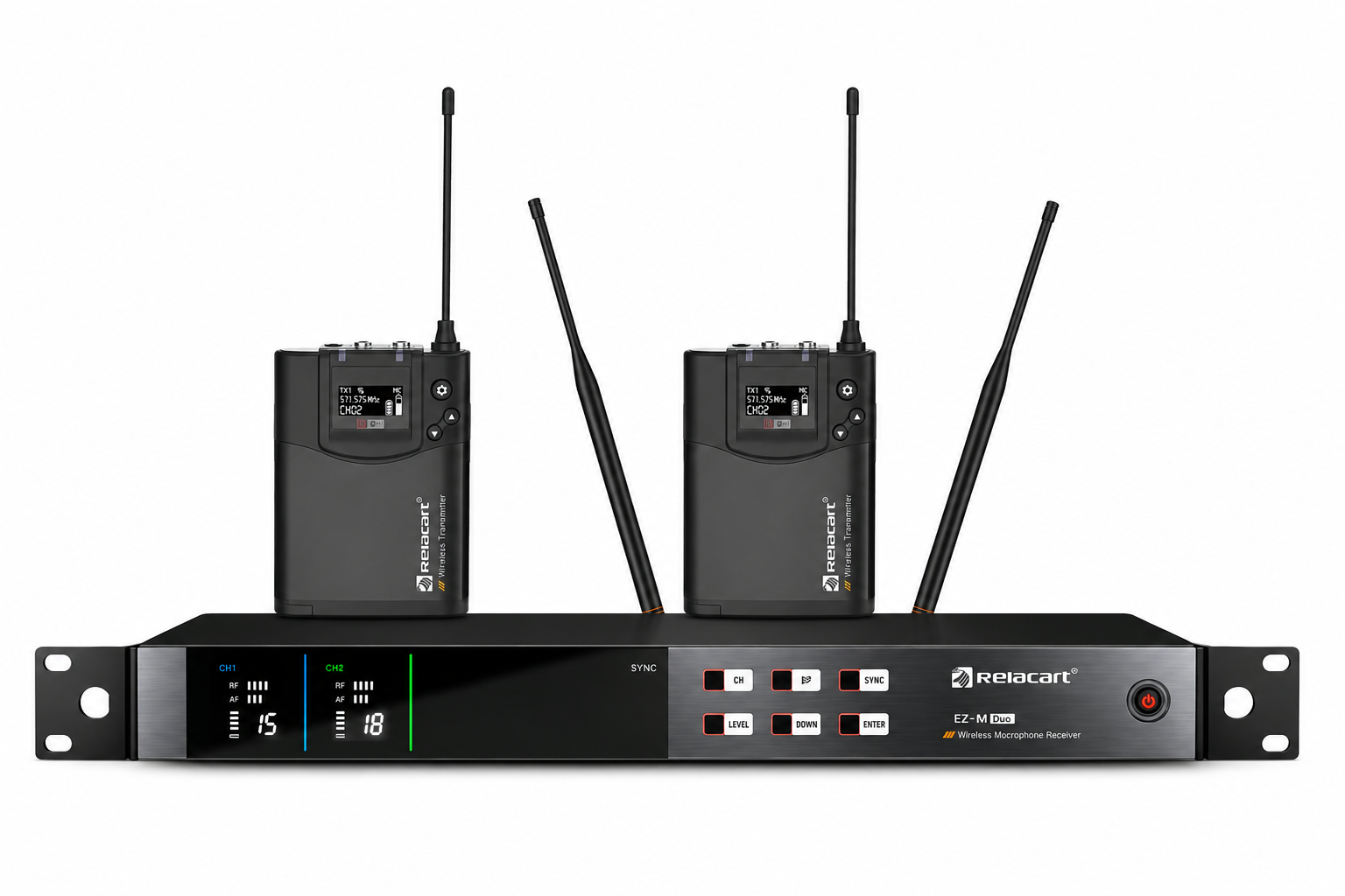 Relacart EZ-MI2 con Bodypack EZ-B9 – Sistema Inalámbrico Doble de Entrada - Imagen 2