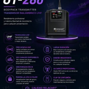 Relacart UT-280 – Transmisor portátil de bolsillo